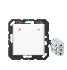 Накладка (стекло) для внешнего DND-модуля с LED-лампами, 24 В ACUKO6M24WW Jung