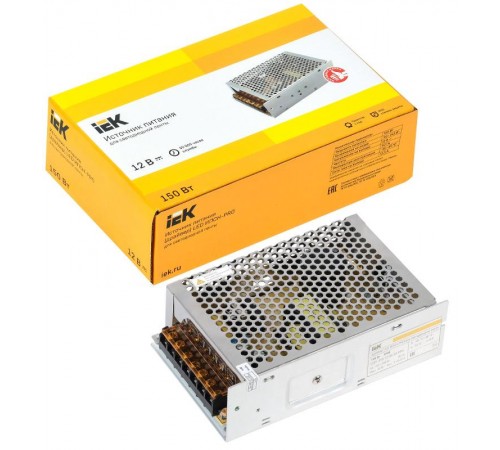 Драйвер для светодиодных лент LED ИПСН-PRO 150Вт 12В IP20 блок-клеммы  LSP1-150-12-20-33-PRO  IEK