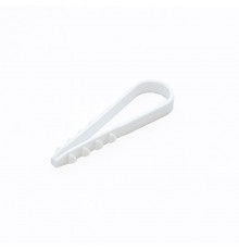 Дюбель-хомут для круглого кабеля d19-25 мм белый (100шт)  PR08.6947  Промрукав