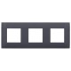 SKANDY Рамка 3-местная SK-F03G графит  SK-M32-K53  IEK