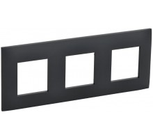 SKANDY Рамка 3-местная SK-F03G графит  SK-M32-K53  IEK