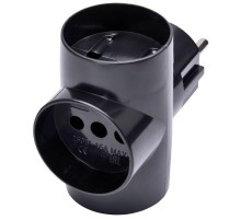 ADP10-15-20 Разветвитель сетевой 3-местный б/з, 250В, 10A, белый  39227  STEKKER