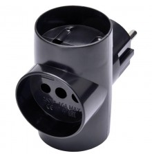 ADP10-15-20 Разветвитель сетевой 3-местный б/з, 250В, 10A, белый  39227  STEKKER