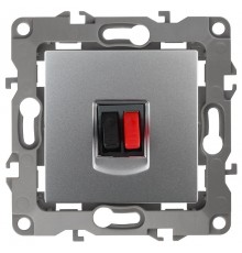 Розетка аудио 12-3111-03  алюминий  Б0027453  ЭРА