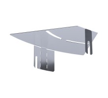 Крышка угла горизонтального изменяемого 0-45 градусов Стандарт INOX (AISI 316) 150  PR16.3637  Промрукав