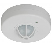 Датчик движения MD 017 белый, макс. нагрузка 1200Вт, угол обзора 180-360гр, даль  Б0043794  ЭРА