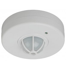 Датчик движения MD 017 белый, макс. нагрузка 1200Вт, угол обзора 180-360гр, даль  Б0043794  ЭРА