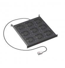 Вентиляторный модуль 19", 9 вент. с термостатом RAL 9005  R519VSIT9FTB  DKC