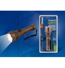 Фонарь универсальный S-LD044-C Brown  "Simple Light Gambit", пластик 0,5 Watt LED, упаковка кламшелл, 2хАА н/к, цвет коричневый  UL-00000205  Uniel