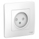 Blanca Белый С/У Розетка без заземления со шторками, 16А, 250В  BLNRS000111  SE