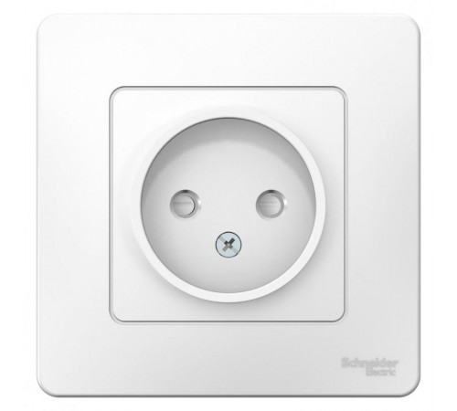 Blanca Белый С/У Розетка без заземления со шторками, 16А, 250В  BLNRS000111  SE