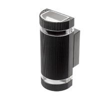 Светильник садово-парковый Enigma настенный архитектурный, 2xGU10, 100*105*245mm, 170-240V / 50Hz, 2xMax.50W, IP54  GD161  Gauss