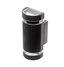 Светильник садово-парковый Enigma настенный архитектурный, 2xGU10, 100*105*245mm, 170-240V / 50Hz, 2xMax.50W, IP54  GD161  Gauss