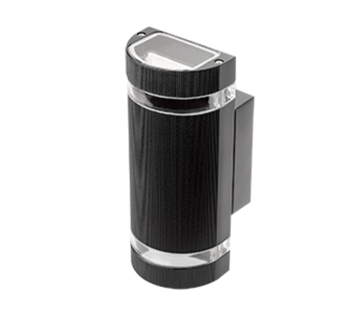 Светильник садово-парковый Enigma настенный архитектурный, 2xGU10, 100*105*245mm, 170-240V / 50Hz, 2xMax.50W, IP54  GD161  Gauss