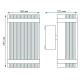 Светильник садово-парковый Enigma настенный архитектурный, 2xGU10, 100*105*245mm, 170-240V / 50Hz, 2xMax.50W, IP54  GD161  Gauss
