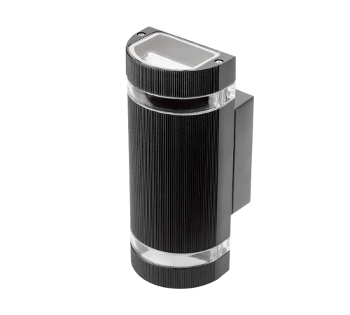 Светильник садово-парковый Enigma настенный архитектурный, 2xGU10, 100*105*245mm, 170-240V / 50Hz, 2xMax.50W, IP54  GD161  Gauss