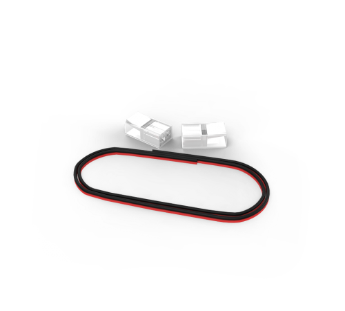 Набор коннекторов Basic : 2 клипсы, провод 30мм, 8-10 мм, IP20  BT401  Gauss