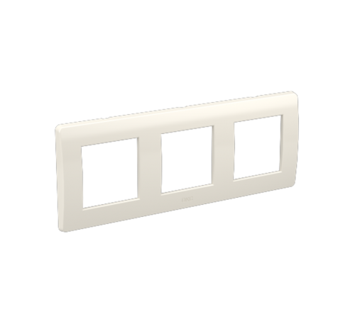 Рамка на 2+2+2 модуля (3-местная). белая. RAL9010  75013W  DKC