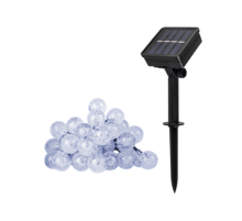Светильник садовый на солнечной батарее SLR-G05-30W гирлянда, шарики, хол. бел.  .5033351  ФАZА