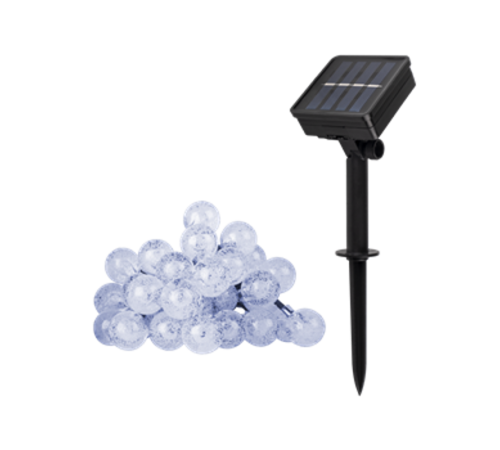 Светильник садовый на солнечной батарее SLR-G05-30W гирлянда, шарики, хол. бел.  .5033351  ФАZА