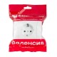 Валенсия розетка 1-местная с/з 16А белая с защ. штор. EKF PROxima   EWR16-028-10   EKF