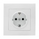 Валенсия розетка 1-местная с/з 16А белая с защ. штор. EKF PROxima   EWR16-028-10   EKF