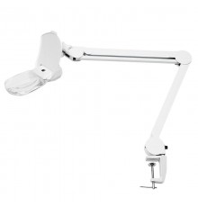 Лупа на струбцине , квадратная 3D+20D, с подсветкой 6 LED, серия EXPERT, белая  31-0565  REXANT