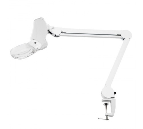 Лупа на струбцине , квадратная 3D+20D, с подсветкой 6 LED, серия EXPERT, белая  31-0565  REXANT