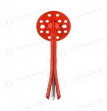 Дюбель для теплоизоляции 10х200 с металлическим гвоздём с термоголовой (200 шт.) ( 8,912 кг)  130102  Tech-KREP