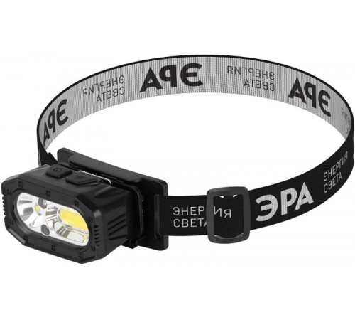 Фонарь налобный светодиодный  GA-814 аккумуляторный 5 Вт COB + 5 Вт LED 5 режимов сенсорное управление  Б0069577  ЭРА