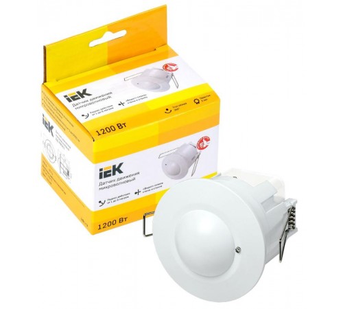 Датчик движения ДД-МВ 301 белый, 1200Вт, 360 гр.,8М,IP20, LDD11-301MB-1200-001  IEK