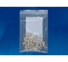 Коннекторы для светодиодной ленты 220В 5050, 2 контакта UTC-K-02/B67-NNN COPPER 050 POLYBAG прозрачный 50 шт/упак  10828  Uniel