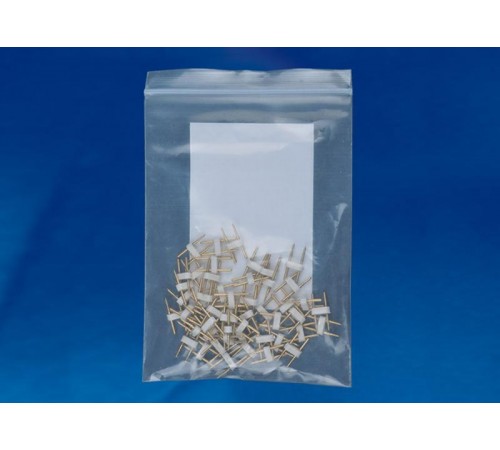Коннекторы для светодиодной ленты 220В 5050, 2 контакта UTC-K-02/B67-NNN COPPER 050 POLYBAG прозрачный 50 шт/упак  10828  Uniel