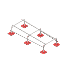 Опорная конструкция для установки оборудования TECHNORAPTOR FOOT 1200х3000 тип 1  KM-TR-F-SSEI-1200-3000-1  КМ - профиль