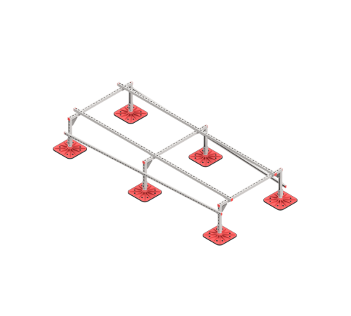 Опорная конструкция для установки оборудования TECHNORAPTOR FOOT 1200х3000 тип 1  KM-TR-F-SSEI-1200-3000-1  КМ - профиль