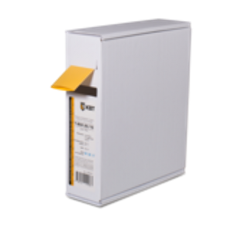 Термоусаживаемя трубка в евро-боксеT-BOX 12/6 желтый (10м)  65623  КВТ