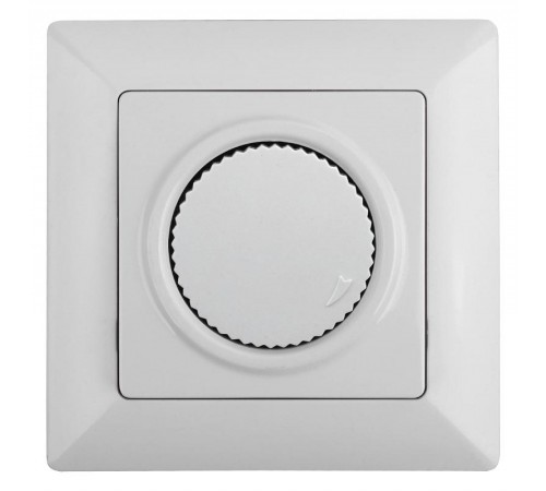 4-401-01 Intro Светорегулятор поворотный, 600Вт 230В, СУ, Solo, белый  Б0043396  Intro