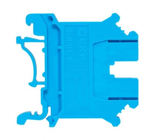 Клеммная колодка винтовая 4 UT синяя scr-ut-4-b  EKF