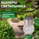 Светильник садовый уличный ERASF22-32 подвесной Лампа на солнечной батарее  Б0053384  ЭРА