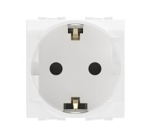 Розетка со шторками з/к 2мод. 16А IP20 белая Brava   76482B  DKC