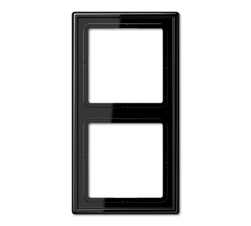 Рамка для вертикальной и горизонтальной установки, 2 поста; дюропласт; черный; LS990  LS982SW  Jung