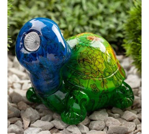 Cветильник садовый декоративный Черепаха на солнечной батарее ERAFYS01-06 полистоун, 13 см  Б0038499  ЭРА