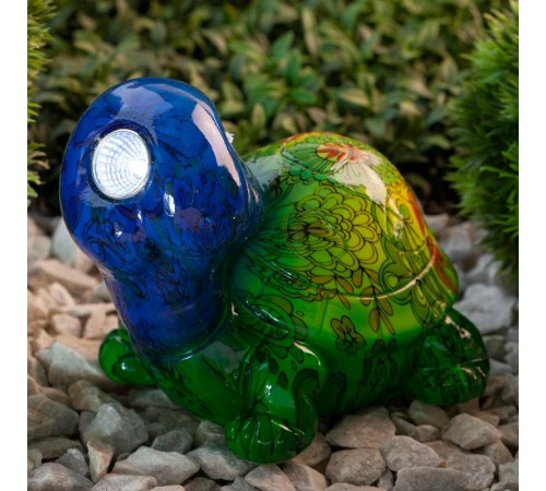 Cветильник садовый декоративный Черепаха на солнечной батарее ERAFYS01-06 полистоун, 13 см  Б0038499  ЭРА