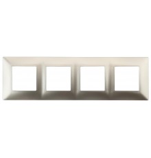 14-5004-04 Рамка на 4 поста, Эра Elegance, шампань  Б0034402  ЭРА