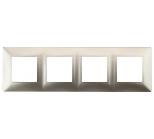 14-5004-04 Рамка на 4 поста, Эра Elegance, шампань  Б0034402  ЭРА