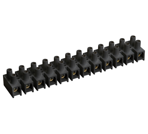 Зажим винтовой ЗВИ-5 н/г 1,5-4,0мм2 12пар  черные  UZV5-005-04  IEK
