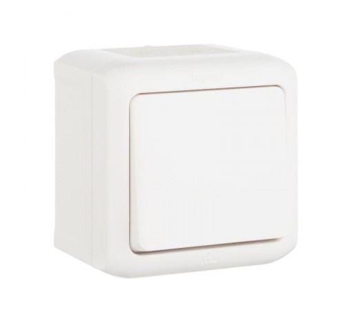 Quteo Белый Переключатель 1-клавишный IP44 10А  782304  Legrand