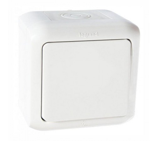 Quteo Белый Переключатель 1-клавишный IP44 10А  782304  Legrand