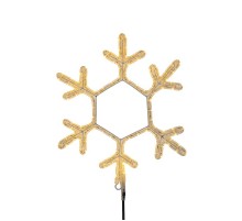 Фигура "Снежинка", цвет ТЕПЛЫЙ БЕЛЫЙ, размер  30х28см  501-210  NEON-NIGHT