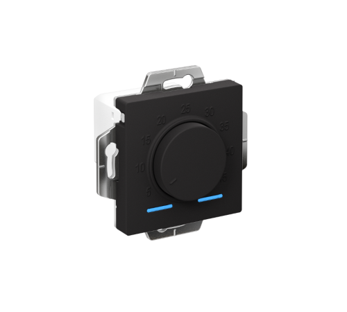 AtlasDesign Карбон Термостат тепл. пола, 10 A, механизм, Карбон  ATN001035  SE